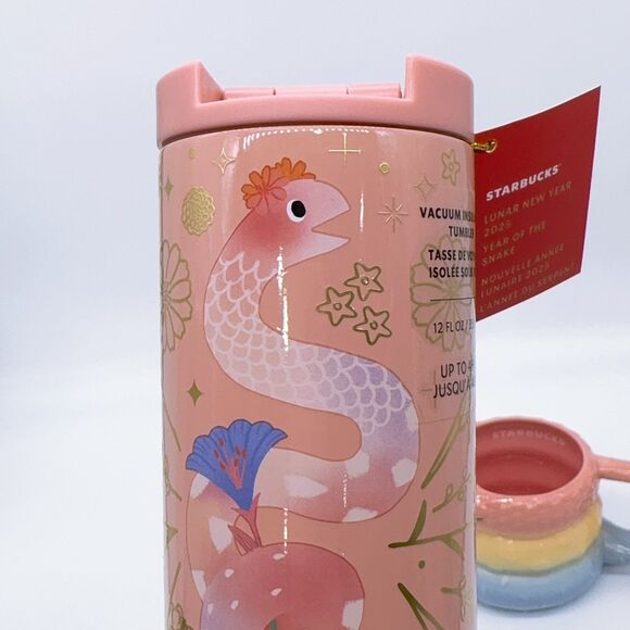 🐍2025 Starbucks Lunar Chinese New Year of the Snake Tumbler And Mug 2 Piece Set - Picture 3 of 14